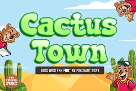 Example font Cactus Town #1